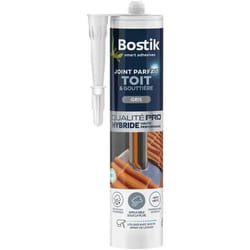 BOSTIK Joint parfait toit et gouttière gris - Cartouche 280 ml
