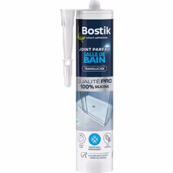 Joint haute performance 100% silicone de qualité professionnelle pour les joints de contour (baignoire, douche, vasque, WC) e ...