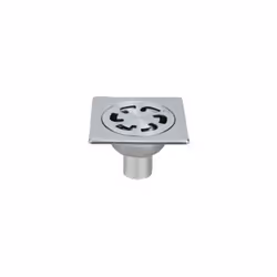 Description générale Grille de drainage de 100x100 mm avec sortie verticale de Ø 40 mm, conçue pour un débit de 15 l/mn. Idéa ...