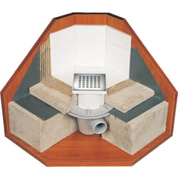 Lazer - Bonde isotanche sortie horizontale - Grille carrée Film 1500x1800mm
