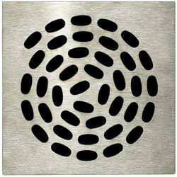 Lazer - Grille carrée 130 x 130 mm Spirale pour Isotanche