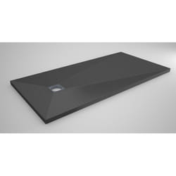 Receveur Panodur prêt à carreler - Trou excentré Lazer 180x90x4cm - Sans bonde