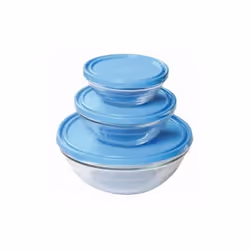 Saladier en verre rond et couvercle Lys - Duralex 3L