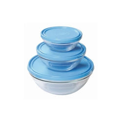 Saladier en verre rond et couvercle Lys - Duralex 3L