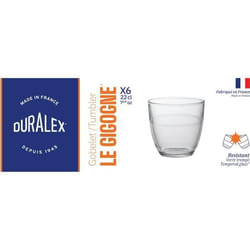 DURALEX - Gigogne Transparent - Gobelet 22 cl - verre trempé