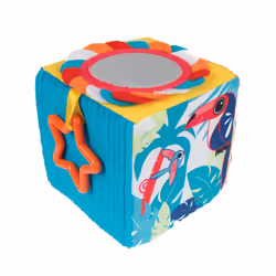 JBM Cube D'Eveil Tissu, LUDI, Garçon/Fille, 3 mois, Multicolore