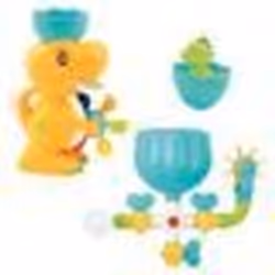 Jouet de bain - LUDI - Coffret Dino de bain - Dinosaure moulin parcours deau et aspergeur