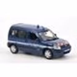 Voiture Miniature de Collection - NOREV 1/43 - CITROEN Berlingo Gendarmerie - Blanc et Bleu