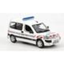 Voiture Miniature de Collection - NOREV 1/43 - CITROEN Berlingo Police Municipale - 2004 - Blanc - 155725