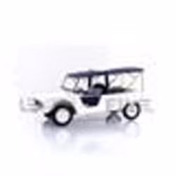 Voiture Miniature de Collection - NOREV 1/18 - CITROEN Mehari Azur - Blanc/Bleu - 1983