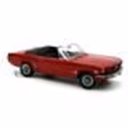 Voiture Miniature de Collection - NOREV - FORD Mustang Convertible - 1966 - Rouge - 1/18