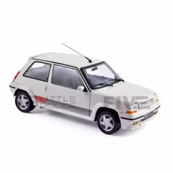 Voiture Miniature de Collection - NOREV - RENAULT 5 GT Turbo Phase 2 - 1989 - Blanc Panda - 1/18