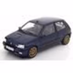 Voiture miniature - NOREV - Renault Clio Williams 1993 - Echelle 1:18 - Bleu et orange - Modèle de collection