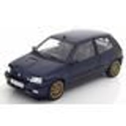 Voiture miniature - NOREV - Renault Clio Williams 1993 - Echelle 1:18 - Bleu et orange - Modèle de collection