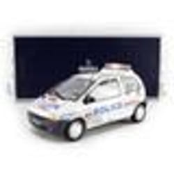 Voiture Miniature de Collection - NOREV - RENAULT Twingo - Police 1995 - 1/18 - Blanc/Bleu/Rouge