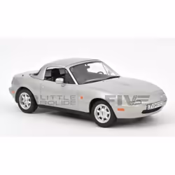 Voiture Miniature de Collection - NOREV - MAZDA MX-5 - 1989 - Argenté - 1/18