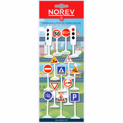Norev Panneaux De Signalisation, 3 an(s), Plastique, Multicolore