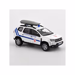 Voiture Miniature de Collection - NOREV - DACIA Duster Police Nationale - 1/43 - Blanc / Bleu - 2020