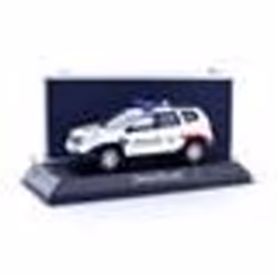 Voiture Miniature de Collection - NOREV 1/43 - DACIA Duster Police Nationale - 2021 - Silver / Blue / Red - 509054