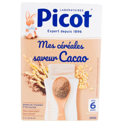 Picot Mes Céréales Saveur Cacao Dès 6 Mois 200 g
