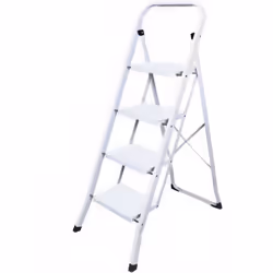 Découvrez cet escabeau pliable 4 marches L?escabeau 4 marches, avec une hauteur de travail allant jusqu'à 290 cm, sera parfai ...