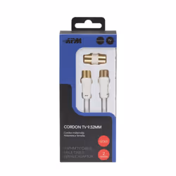 APM 408014 câble coaxial 2 m Blanc