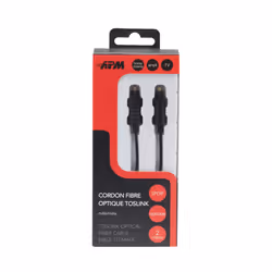 APM 416014 câble de fibre optique 2 m TOSLINK Noir