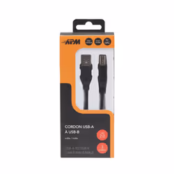 APM 570301, 3 m, USB A, USB B, USB 2.0, 40 Mbit/s, Noir