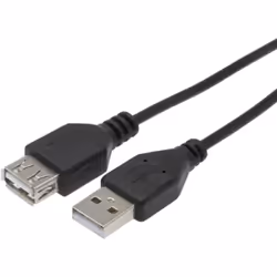 Rallonge USB 2.0 USB-A-USB-A - Male-Femelle - Noir - 3m Permet de rallonger un cable USB A - 1 connecteur USB A Mâle - 1 conn ...