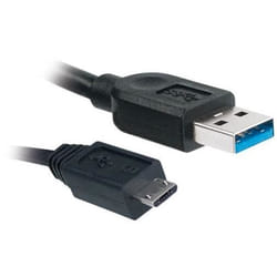 APM Cordon USB 2.0 USB-A/Micro USB - Mâle/Mâle - Noir - 1m