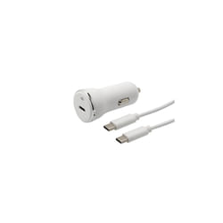 APM 570374 chargeur d'appareils mobiles Smartphone, Tablette Blanc Allume-cigare Auto