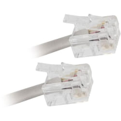 Cordon adsl RJ11 Male vers Male Blanc 2m