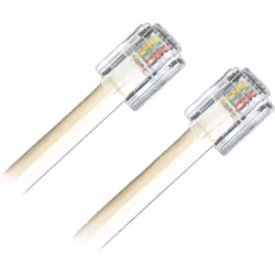 APM Cordon ADSL RJ11 - Mâle/Mâle - Blanc - 5m