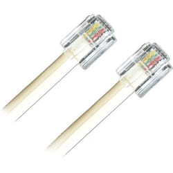 APM Cordon ADSL RJ11 - Mâle/Mâle - Blanc - 5m