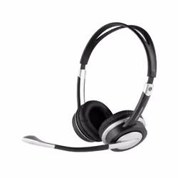 APM Multimedia Headset, Avec fil, 20 - 20000 Hz, Casque, Noir, Argent