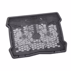 Support ventilé APM - Noir - 2 ventilateurs - Silencieux - pour ordinateurs jusquà 15.6 pouces