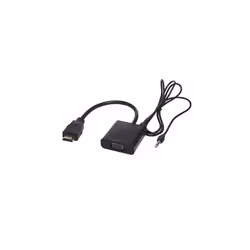 APM 590472, 0,1 m, HDMI + 3.5mm, VGA (D-Sub), Mâle, Femelle, Droit