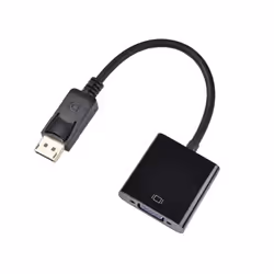 APM 590473 câble vidéo et adaptateur 0,15 m DisplayPort VGA (D-Sub) Noir