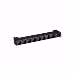 Eaton EFLX8D, 50/60 Hz, 13 A, Type F, Coupleur C20, 9 sortie(s) CA, A mettre sur rack