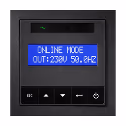 Eaton 9E6KIR alimentation d'énergie non interruptible Double-conversion (en ligne) 6 kVA 5400 W 1 sortie(s) CA - Vue supplémentaire 6