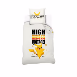 Parure de lit Pokemon High Voltage 100% coton 140x200 cm
