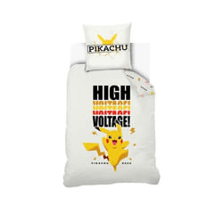 Parure de lit Pokemon High Voltage 100% coton 140x200 cm