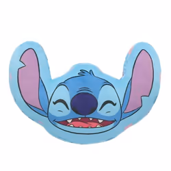 DISNEY - Coussin 3D Stitch - 100% Polyester - Bleu