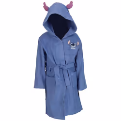DISNEY - Peignoir de bain Stitch - 100% Coton - Bleu - 300 GSM - 2/4 ans