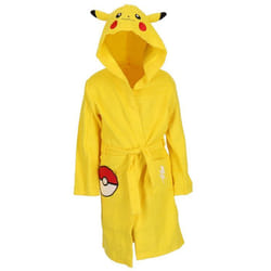 POKEMON - Peignoir de bain Pikachu - Jaune - 100% Coton - 300 GSM - 6/8 ans