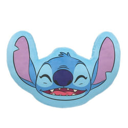 DISNEY - Coussin 3D Stitch - 100% Polyester - 200 GSM - Bleu