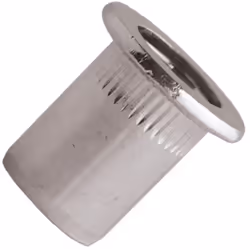 Ecrous crantés tête plate inox A2 - END M4x12,5mm - Boite de 200