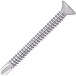 Vis autoperçeuse tête fraisée 120° empreinte PH acier zingué blanc TFC Ø3,5x13mm - Boite de 500
