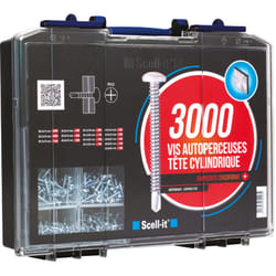 Finish - 3000 vis autoperceuses ezp - tête cylindrique - Ø3,5 à 4,8mm - scell-it - COF003-TCC