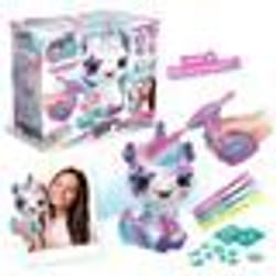 Canal Toys Peluche à personnaliser Licorne - Airbrush électrique avec pochoirs et feutres